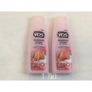 2 Pack Alberto VO5 Moisturizing Conditioner Strawberries & Cream 12.5 oz NEW